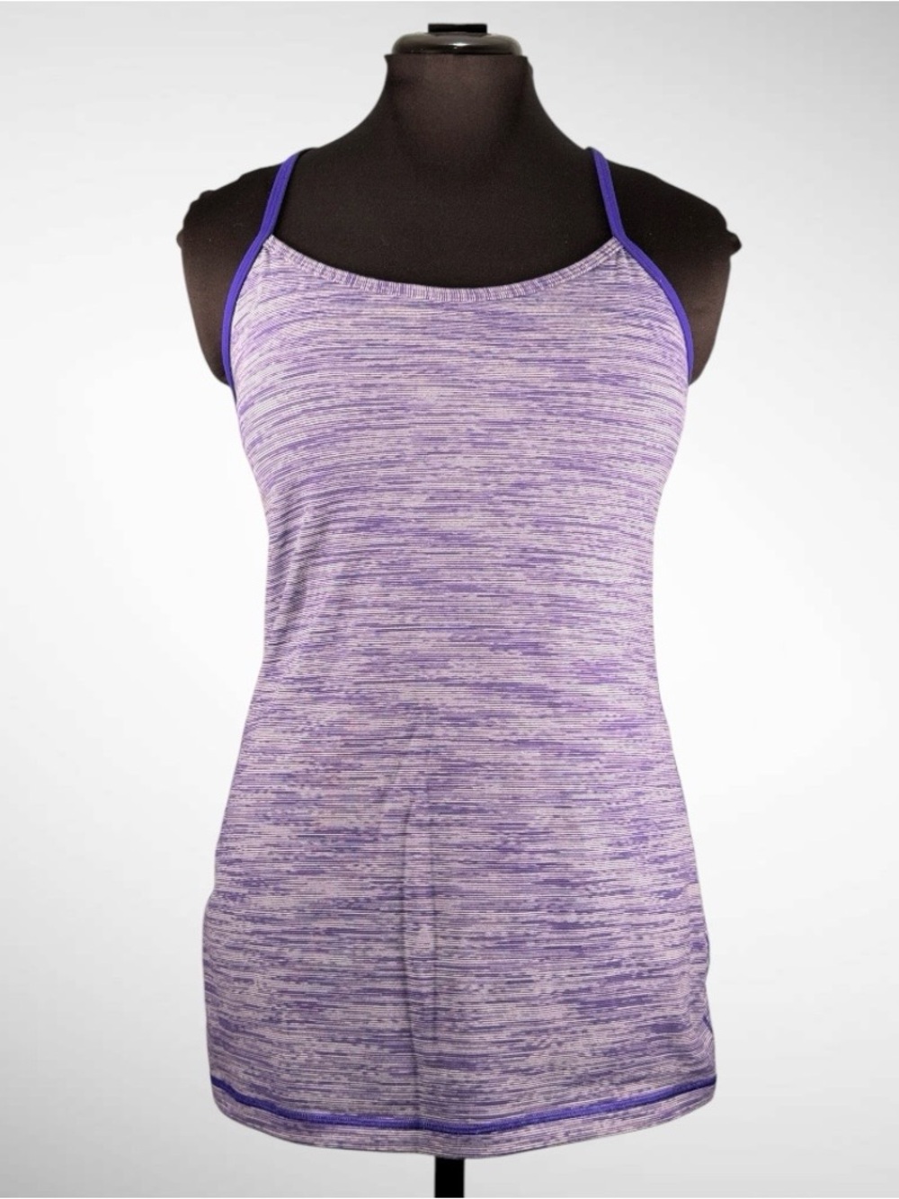 Women’s Lululemon Power Y Tank Heather Purple Size 10